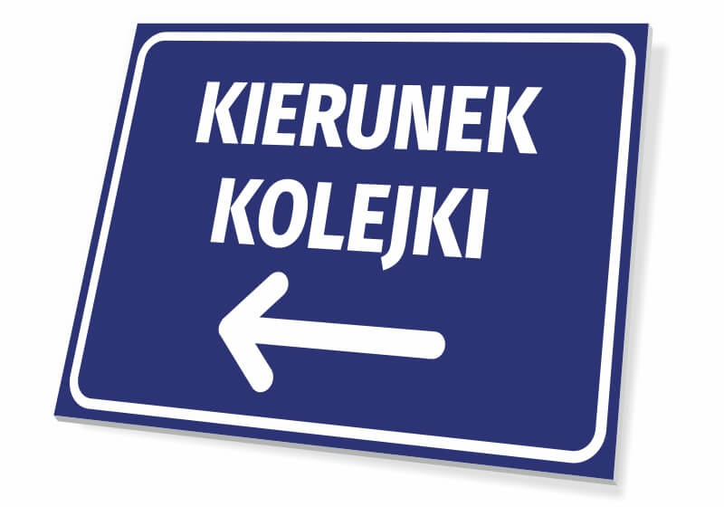 Tabliczka Kierunek kolejki