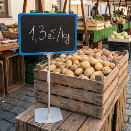 Tabliczka kredowa w ramce na nóżce teleskopowej A3, A4, A5