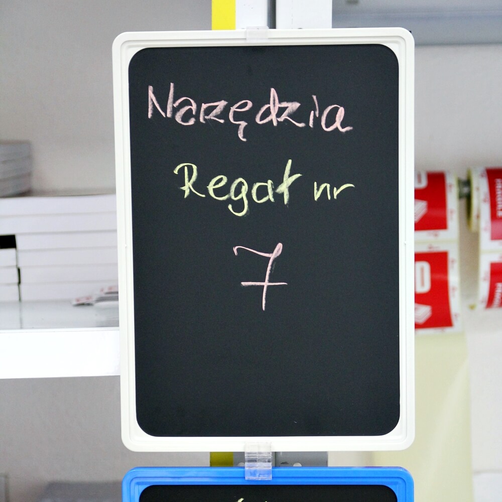 Tabliczka kredowa w ramce (różne formaty i kolory)