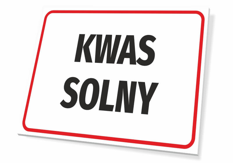 Tabliczka Kwas solny