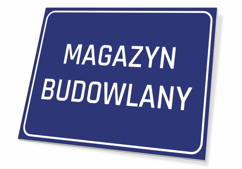 tabliczka Magazyn budowlany