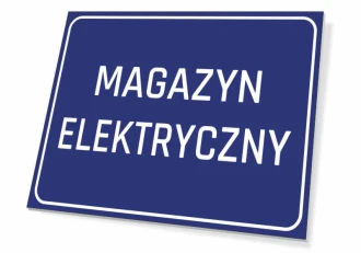 Tabliczka Magazyn elektryczny