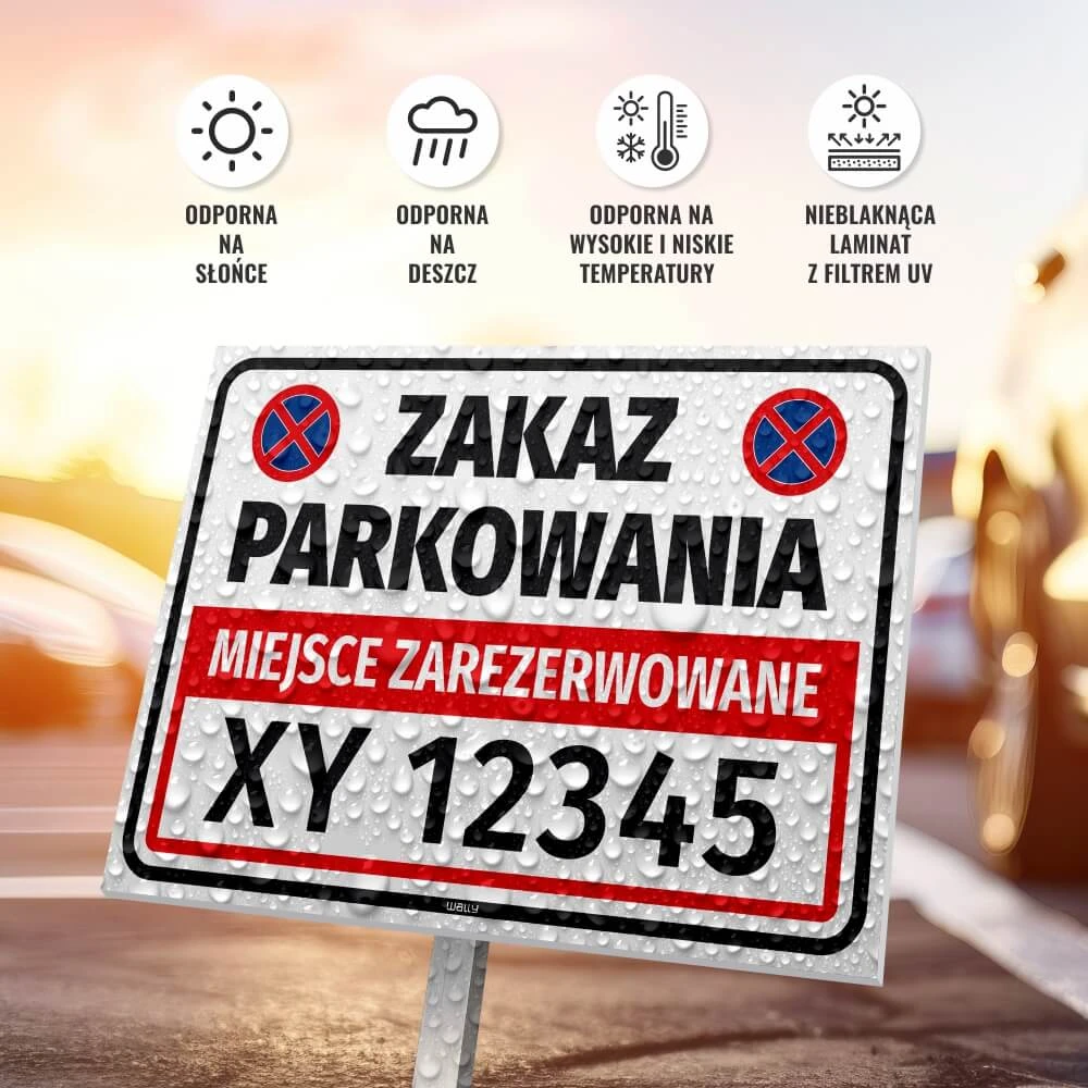 tabliczka parkingowa - zakaz parkowania