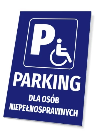 Tabliczka Parking dla osób niepełnosprawnych