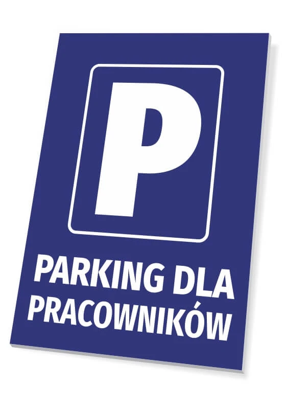 Tabliczka Parking dla pracowników