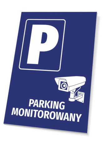 Tabliczka Parking monitorowany