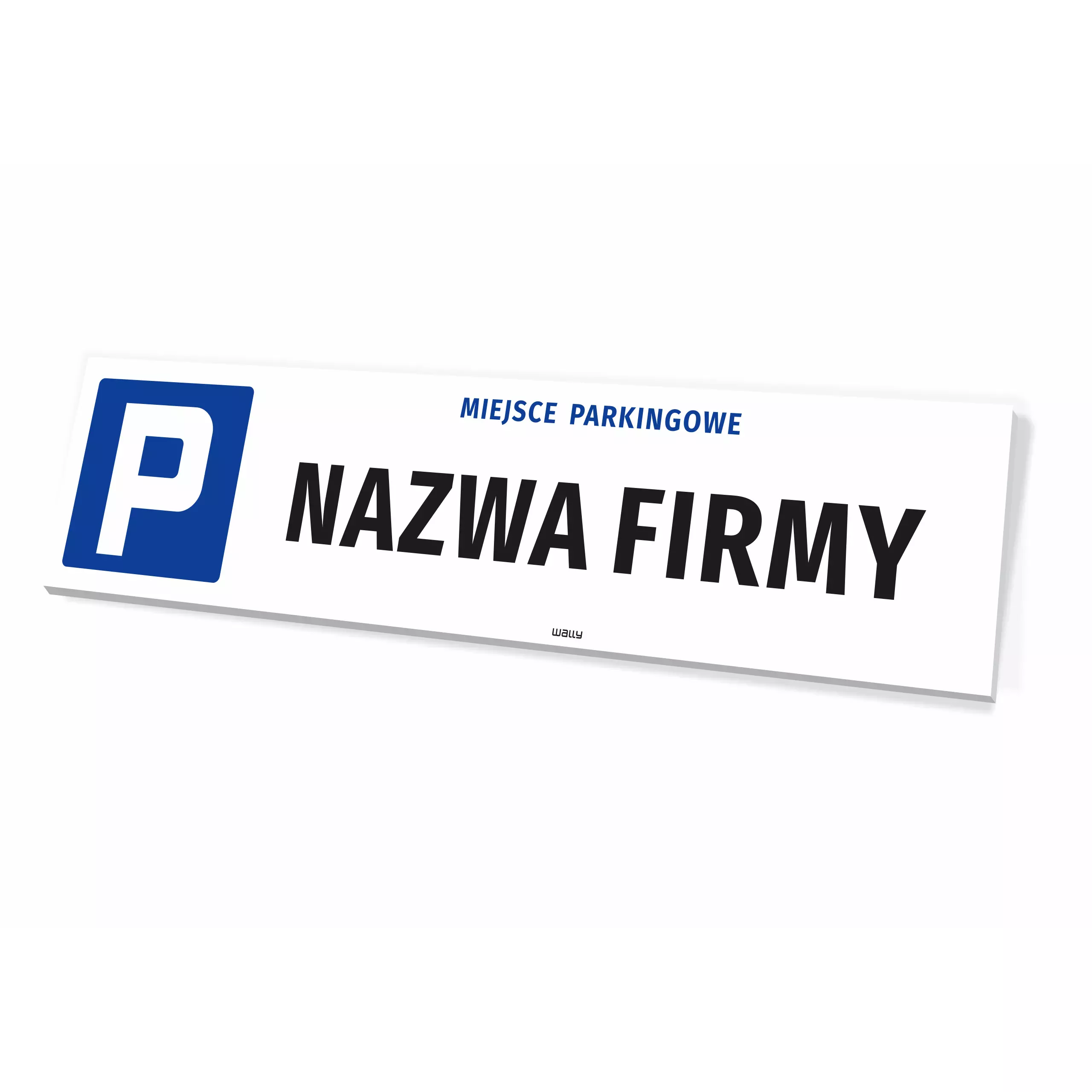 Tabliczka parkingowa Miejsce parkingowe, nazwa firmy