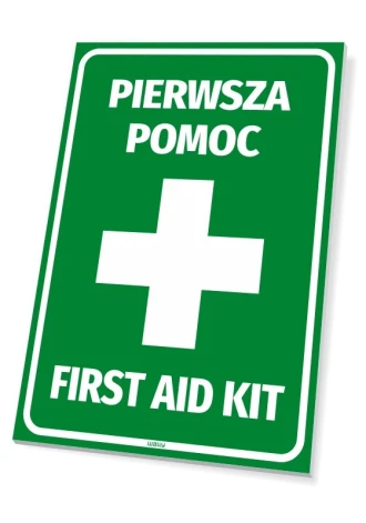 Tabliczka Pierwsza pomoc First aid kit