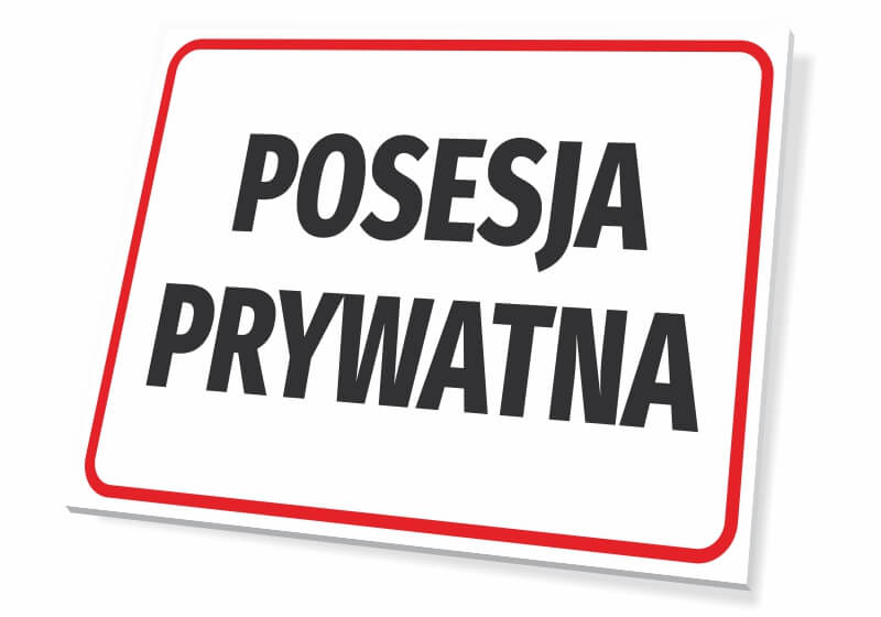 Tabliczka T588 Posesja prywatna