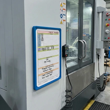 Tabliczka suchościeralna DWUSTRONNA z indywidualnym nadrukiem w ramce A3, A4, A5