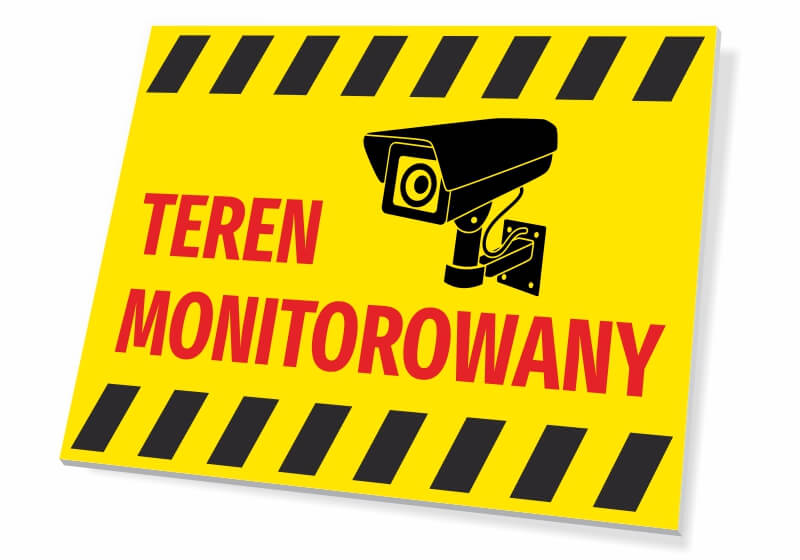 Tabliczka Teren monitorowany