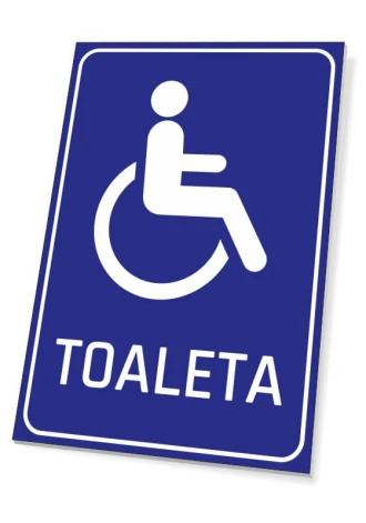 Tabliczka Toaleta dla osób niepełnosprawnych