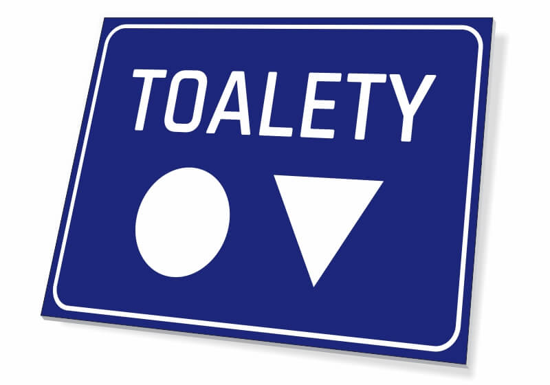 Tabliczka Toalety