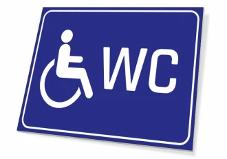 Tabliczka WC dla osób niepełnosprawnych