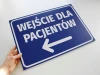 Tabliczka Wejście dla pacjentów T420