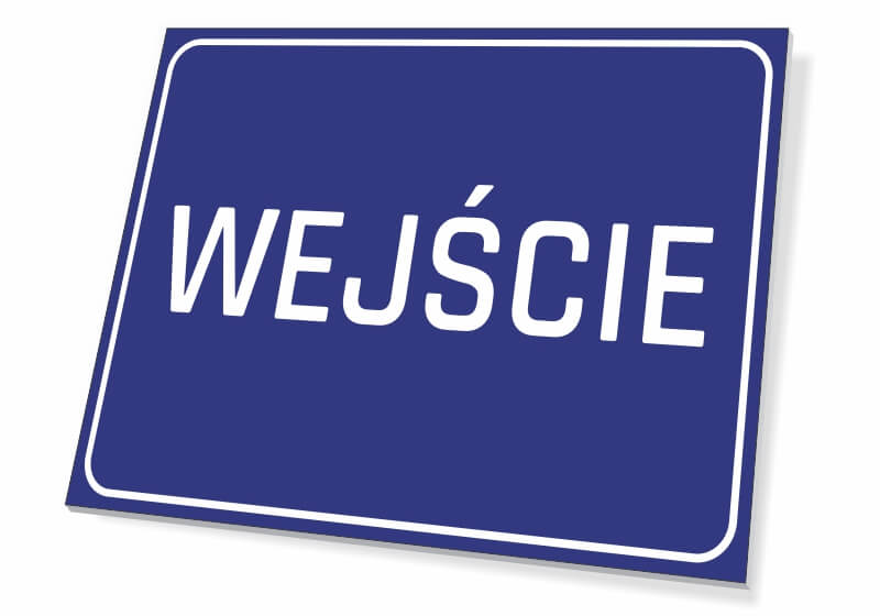 Tabliczka wejście