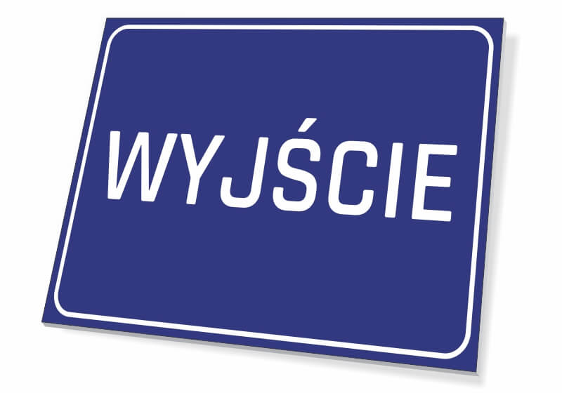 Naklejka Wyjście