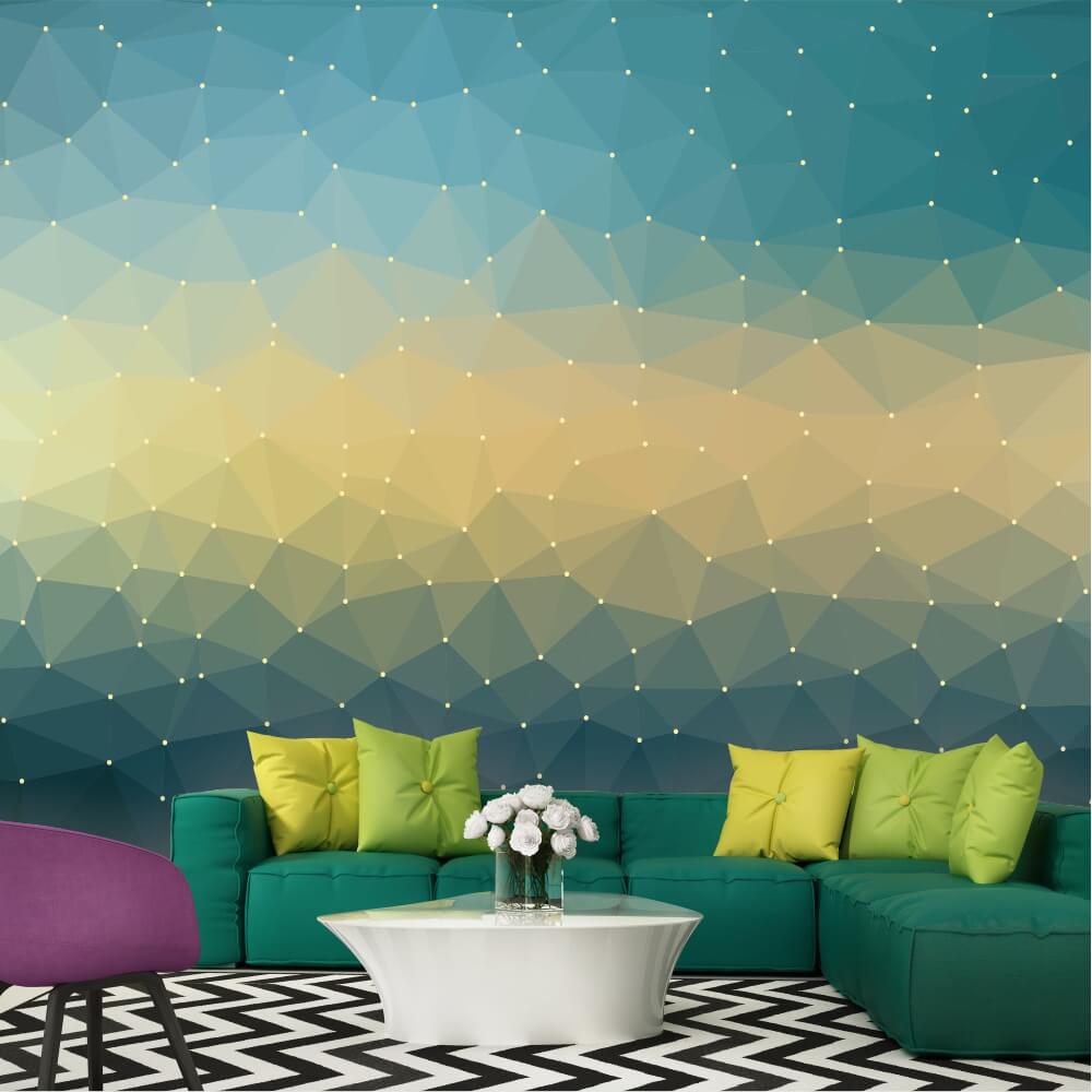 Exotic Wallpapers Adore Decor Grey And Gold Geometric Design 3D Wallpaper   Jumia Nigeria