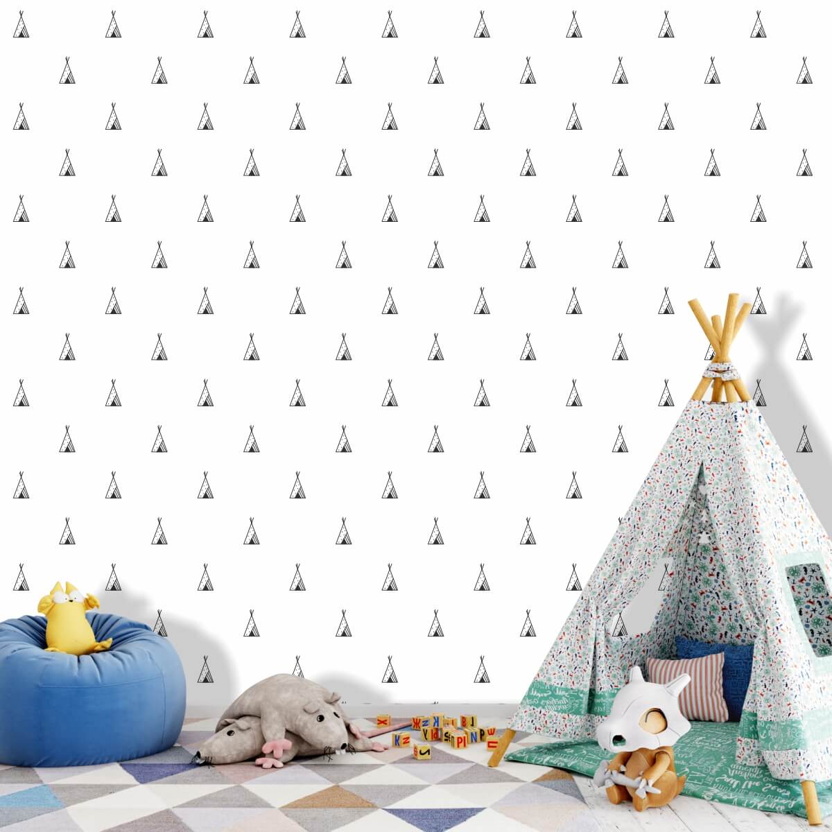 Tapeta do pokoju dziecięcego tipi 058