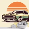 Tapeta młodzieżowa Retro superauto 0550
