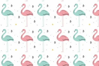 Tapeta na ścianę Flamingi 0176