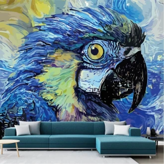 Tapeta na ścianę Papuga, w stylu Vincenta van Gogha 0466