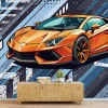 Tapeta na ścianę pokoju chłopca Supersamochod, auto sportowe 0549