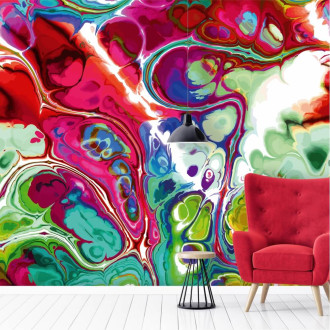 Tapeta na ścianę Wzór abstrakcyjny, kolorowy marmur 0481